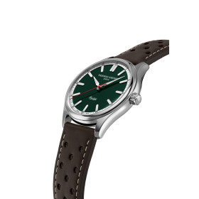 Montre Frederique Constant Classics Vintage Rally Healey Automatic Automatique Cadran Vert Bracelet Cuir de veau