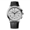 Montre Frederique Constant Classics Quartz Chronograph Quartz Cadran Argent Bracelet Cuir de veau