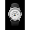 Montre Frederique Constant Classics Index Business Timer Quartz Cadran Argent Bracelet Cuir de veau