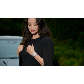 Montre Frederique Constant Classics Carree Small Seconds Quartz Cadran Argent Bracelet Acier inoxydable