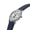 Montre Frederique Constant Classics Slimline Ladies Moonphase Quartz Cadran Argent Bracelet Cuir de veau