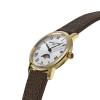 Montre Frederique Constant Classics Slimline Ladies Moonphase Quartz Cadran Argent Bracelet Cuir de veau