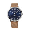 Montre Frederique Constant Classics Moonphase Quartz Cadran Bleu Bracelet Cuir de veau