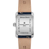 Montre Frederique Constant Classics Carree Ladies Quartz Cadran Argent Bracelet Cuir de veau