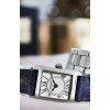 Montre Frederique Constant Classics Carree Ladies Quartz Cadran Argent Bracelet Cuir de veau