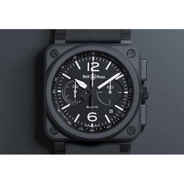 Montre BELL &amp; ROSS BR03-94  Céramique noire mat Automatique