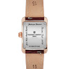 Montre Frederique Constant Classics Carree Ladies Quartz Cadran Argent Bracelet Cuir de veau