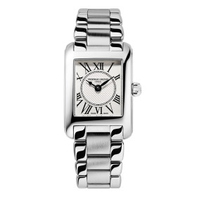 Montre Frederique Constant Classics Carree Ladies Quartz Cadran Argent Bracelet Acier inoxydable