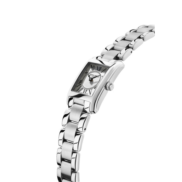 Montre Frederique Constant Classics Carree Ladies Quartz Cadran Argent Bracelet Acier inoxydable