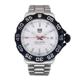 Montre Occasion Tag Heuer Formula 1 41mm Cadran Blanc Bracelet Acier