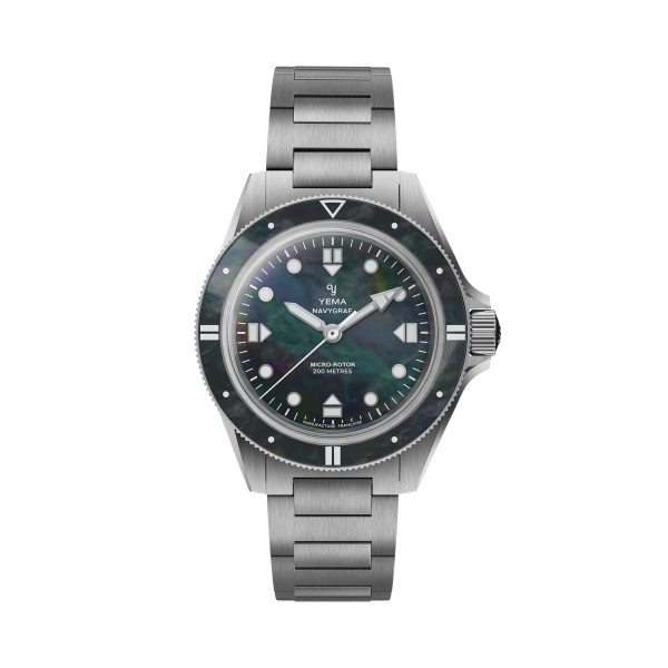 Montre Yema Navygraf Pearl CMM.20 Bracelet Acier