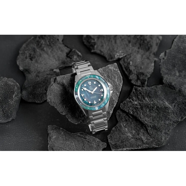 Montre Yema Navygraf Pearl CMM.20 Bracelet Acier