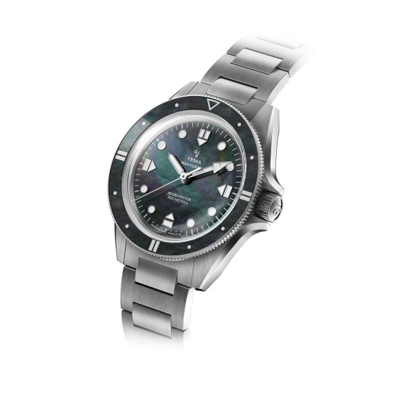 Montre Yema Navygraf Pearl CMM.20 Bracelet Acier