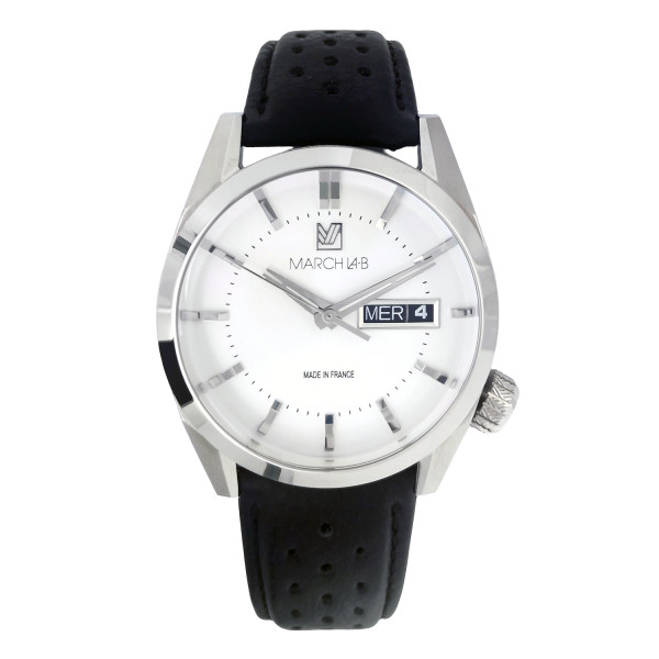Montre Occasion MARCH LA.B AM89 Electrique Cadran White Bracelet Buffle