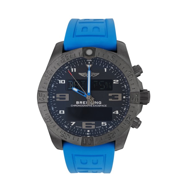 Montre Occasion Breitling Exospace B55 bracelet caoutchouc bleu