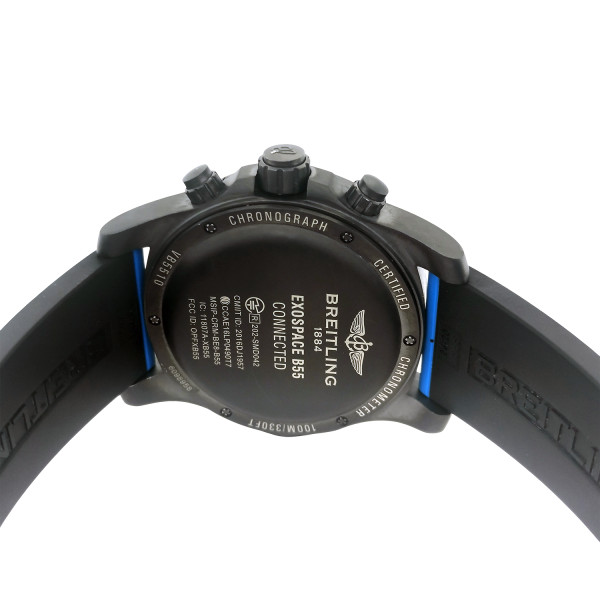 Montre Occasion Breitling Exospace B55 bracelet caoutchouc bleu