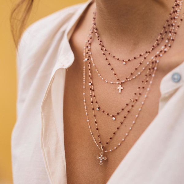 Collier gigi CLOZEAU Classique Or Rose 42cm