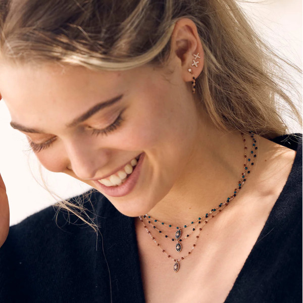 Pendentif gigi CLOZEAU Karma Or Rose