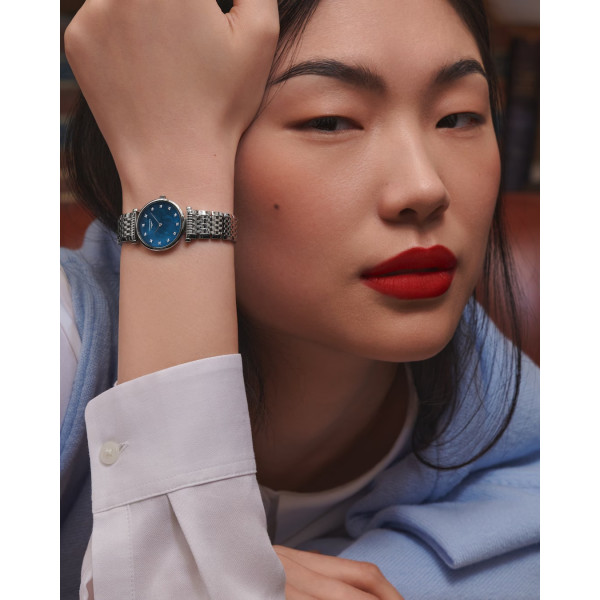 Montre La Grande Classique De Longines Cadran Nacre bleue Bracelet Acier