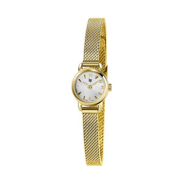 Montre LIP Henriette Cadran Argenté Bracelet Acier Inoxydable