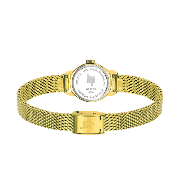 Montre LIP Henriette Cadran Argenté Bracelet Acier Inoxydable