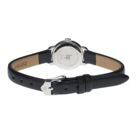 Montre LIP Henriette Cadran Argenté Bracelet Cuir