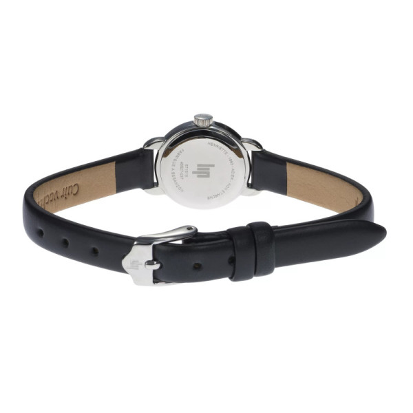 Montre LIP Henriette Cadran Argenté Bracelet Cuir