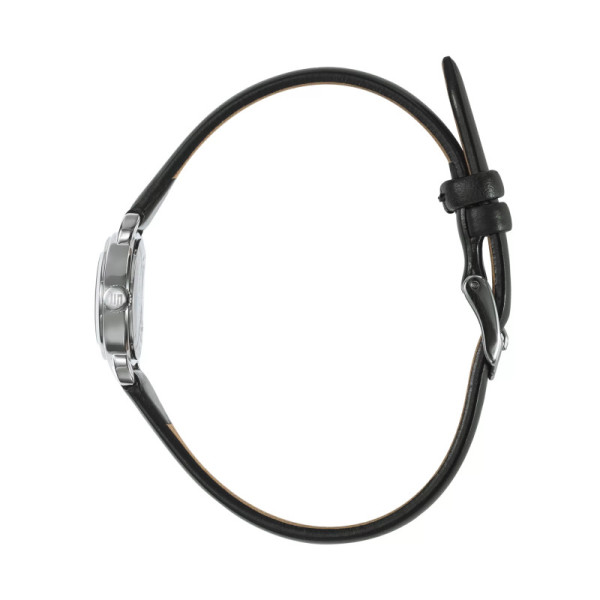 Montre LIP Henriette Cadran Argenté Bracelet Cuir