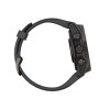 Montre Garmin Fenix 8 Solar 43mm AMOLED Sapphire Titane Carbon Gray DLC Bracelet Noir/Gris 