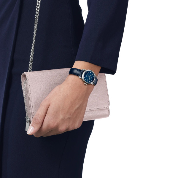 Montre Tissot Le Locle 29mm Cadran Bleu Bracelet Cuir Bleu