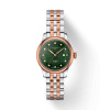 Montre Tissot Le Locle 29mm Cadran Vert Serti Bracelet Acier PVD Rose
