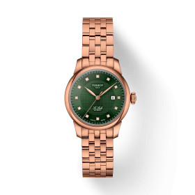 Montre Tissot Le Locle 29mm Cadran Vert Serti Bracelet PVD Rose
