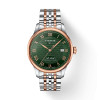 Montre Tissot Le Locle 39.3mm Cadran Vert Bracelet Acier PVD Rose