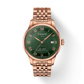 Montre Tissot Le Locle 39.3mm Cadran Vert Bracelet PVD Rose
