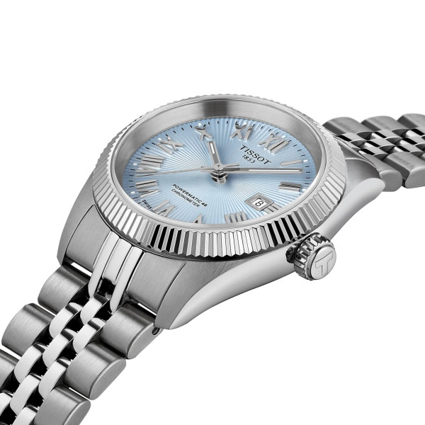 Montre Tissot Ballade 30mm Cadran Bleu Glacier Bracelet Acier