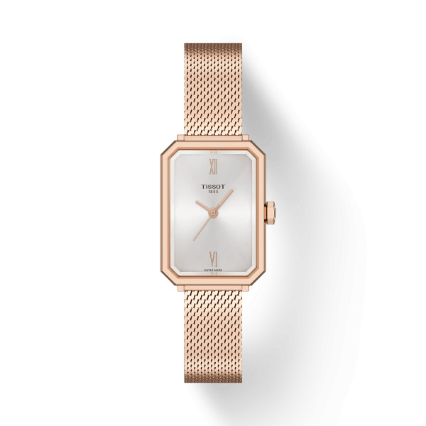 Montre Tissot SRV 30mm Cadran Argent Bracelet Acier PVD Rose