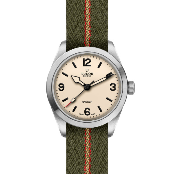 MONTRE TUDOR RANGER 39MM CADRAN SABLE BRACELET TISSU