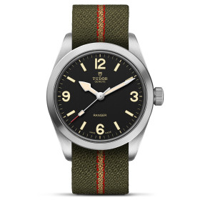 MONTRE TUDOR RANGER 36MM CADRAN NOIR BRACELET TISSU