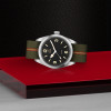 MONTRE TUDOR RANGER 36MM CADRAN NOIR BRACELET TISSU