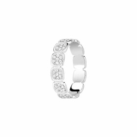 Puces d'Oreilles Dinh Van Impression Domino Or Blanc & Diamants