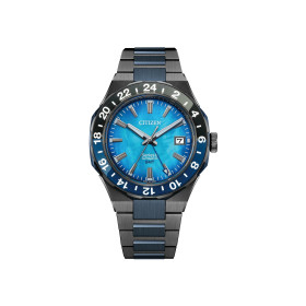 Montre CitizenSeries 8 880 GMT Cadran Bleu Bracelet Acier Inoxydable