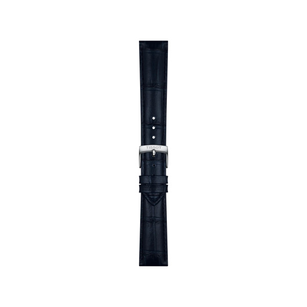 Bracelet Montre Tissot Cuir Bleu Entre-cornes 18 mm