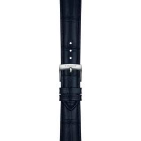 Bracelet Montre Tissot Cuir Bleu Entre-cornes 18 mm