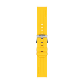 Bracelet Montre Tissot Silicone Jaune Entre-cornes 22 mm