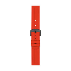 Bracelet Montre Tissot Silicone Rouge Entre-Cornes 22 mm