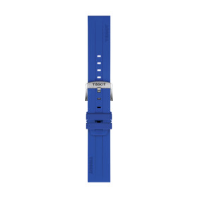 Bracelet Montre Tissot Silicone Bleu Entre-cornes 22 mm