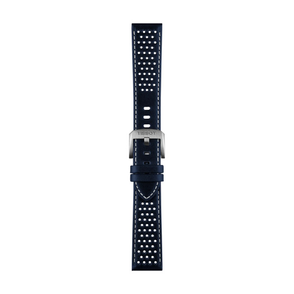 Bracelet Montre Tissot Cuir Bleu Entre-cornes 20 mm
