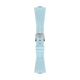 Bracelet Montre Tissot PRX Caoutchouc Bleu Clair