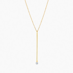 Sautoir La Brune & La Blonde MAJORETTE Or Jaune Diamant 0,10ct