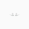 Boucles d’Oreilles La Brune & La Blonde Stardust Or Blanc 6 Diamants 0.45ct